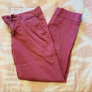 Anthropology Paperboy Pants Pink